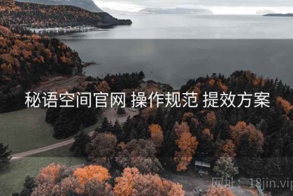 秘语空间官网 操作规范 提效方案
