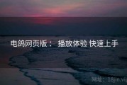 电鸽网页版 ： 播放体验 快速上手