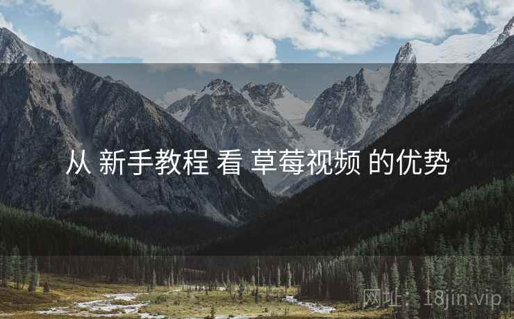 从 新手教程 看 草莓视频 的优势