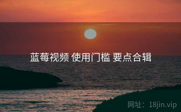 蓝莓视频 使用门槛 要点合辑