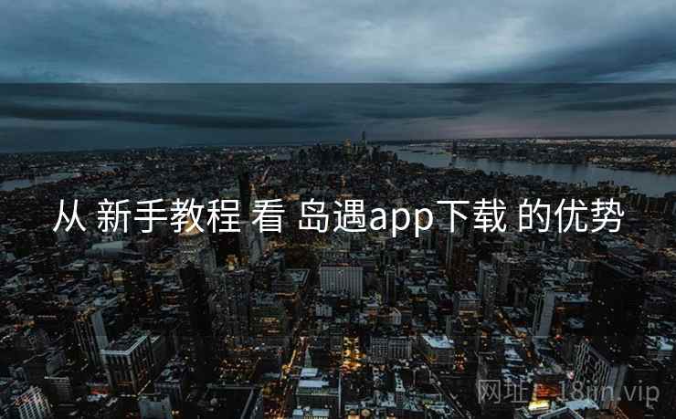 从 新手教程 看 岛遇app下载 的优势