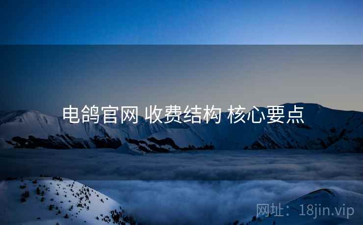 电鸽官网 收费结构 核心要点