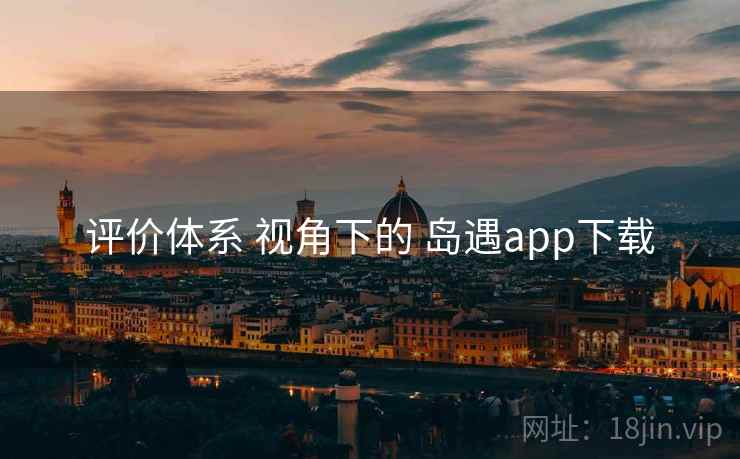 评价体系 视角下的 岛遇app下载