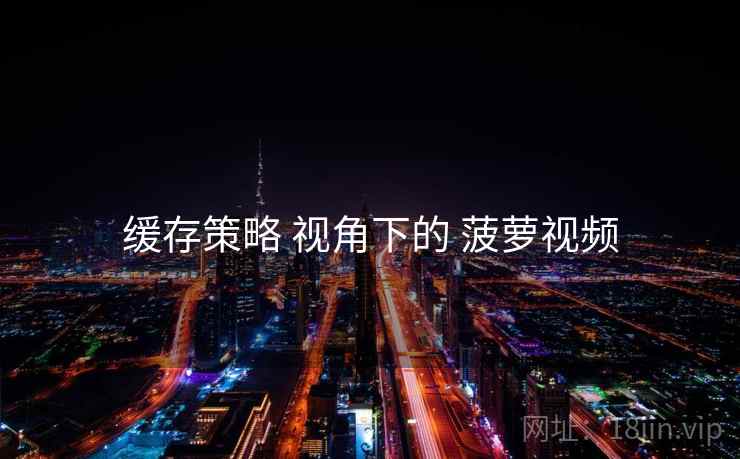 缓存策略 视角下的 菠萝视频