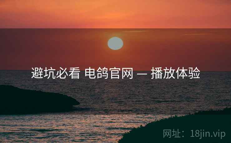 避坑必看 电鸽官网 — 播放体验