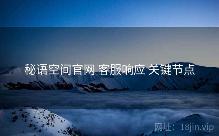 秘语空间官网 客服响应 关键节点